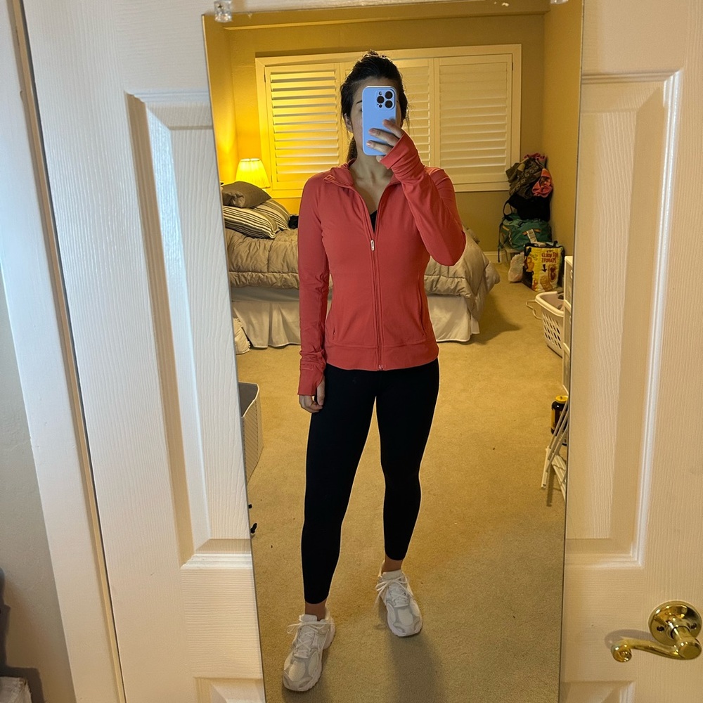 Lululemon Women's Orange Hooded Jacket